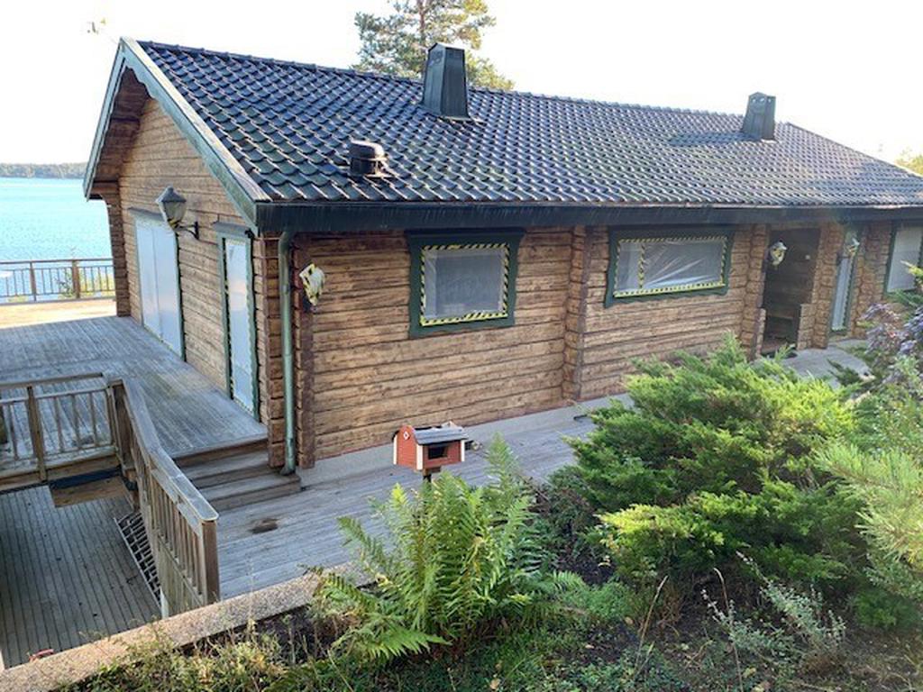 Pågående fasad arbete