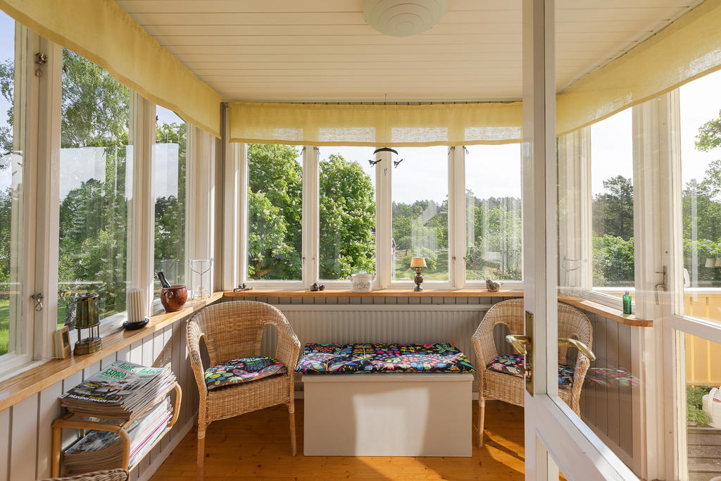 Inglasad veranda, storstuga