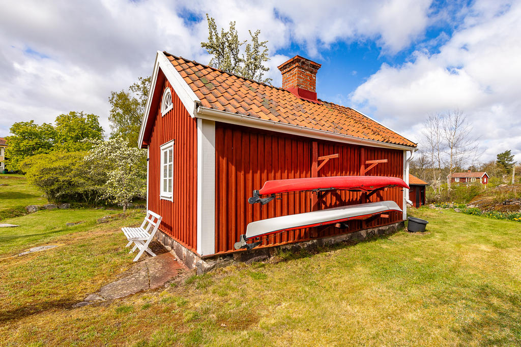 Perfekt förvaring av kajakerna