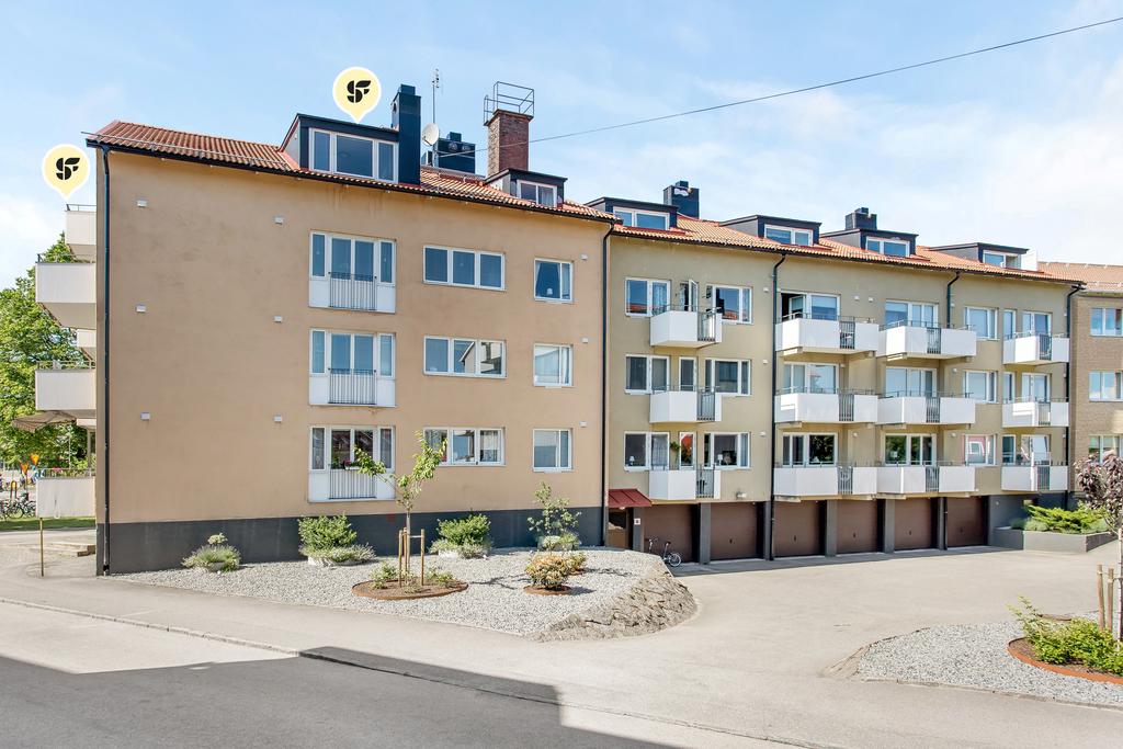 Husets fasad mot söder
