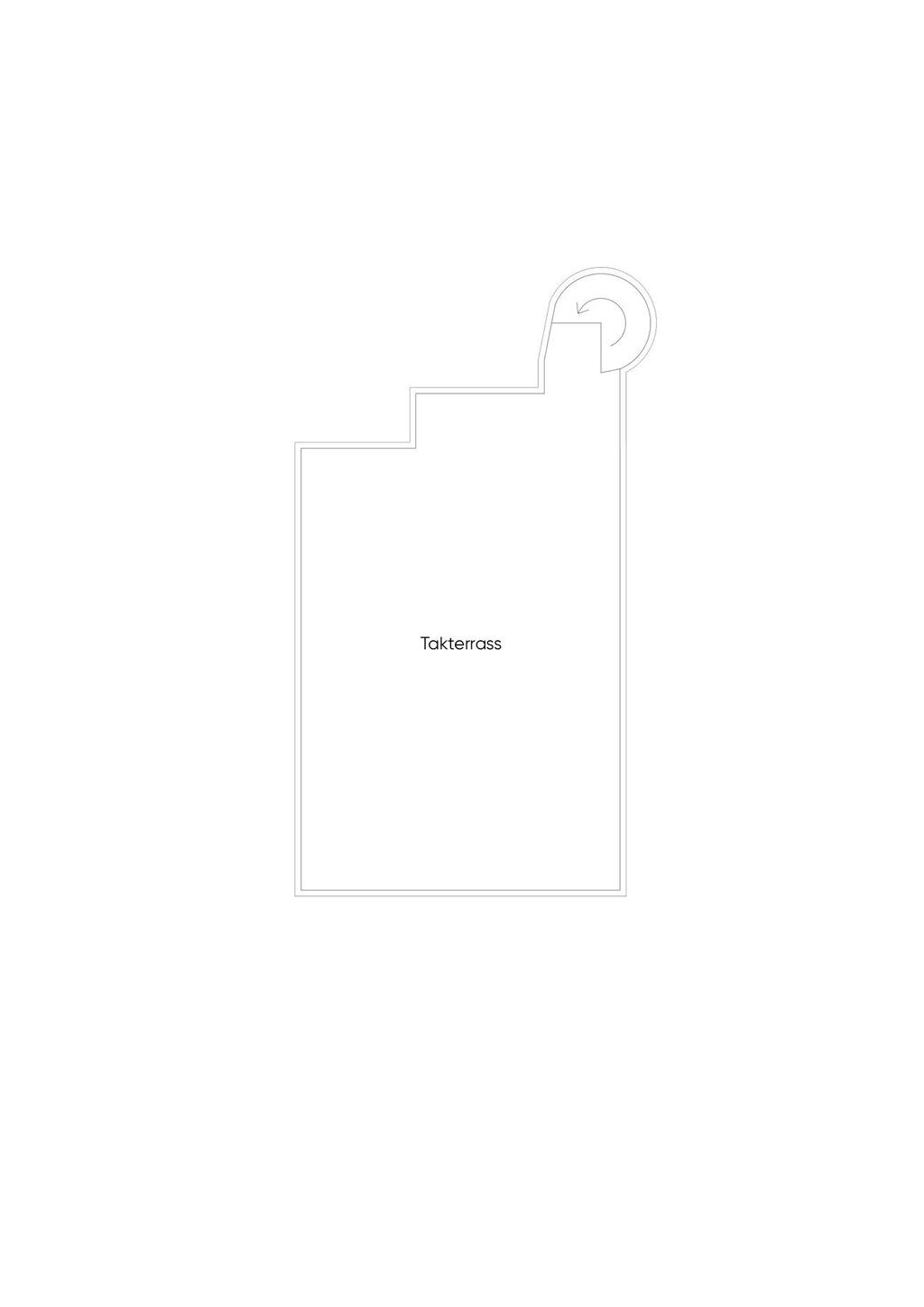 Planritning, takterass