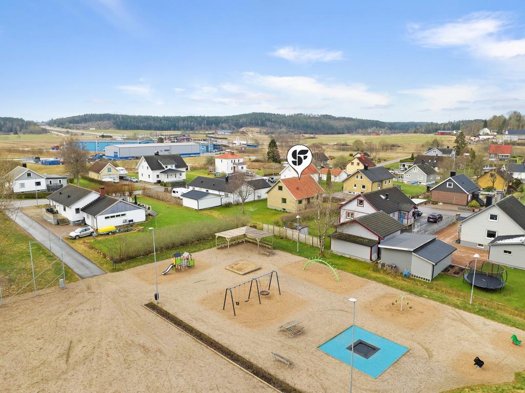 Områdesbild - här bor ni med gångavstånd till förskola och grundskola