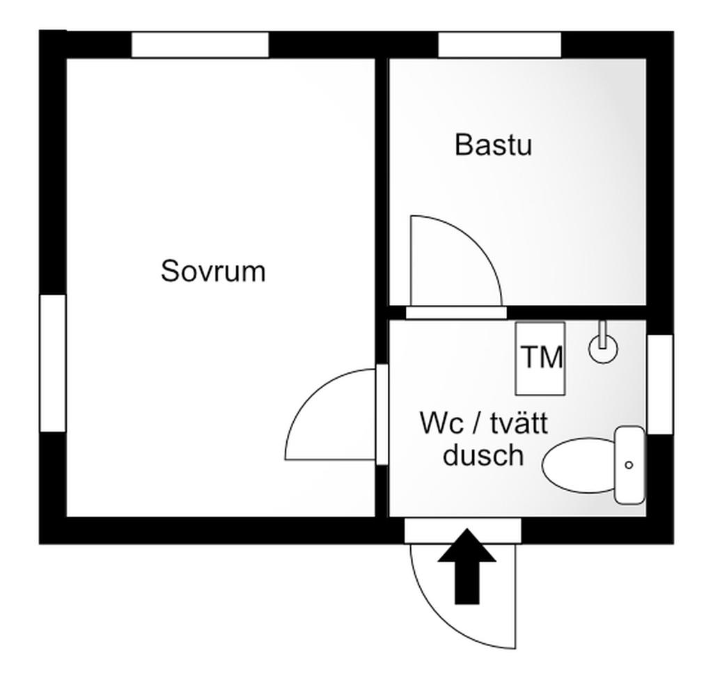 Planlösning Gäststuga nr 1