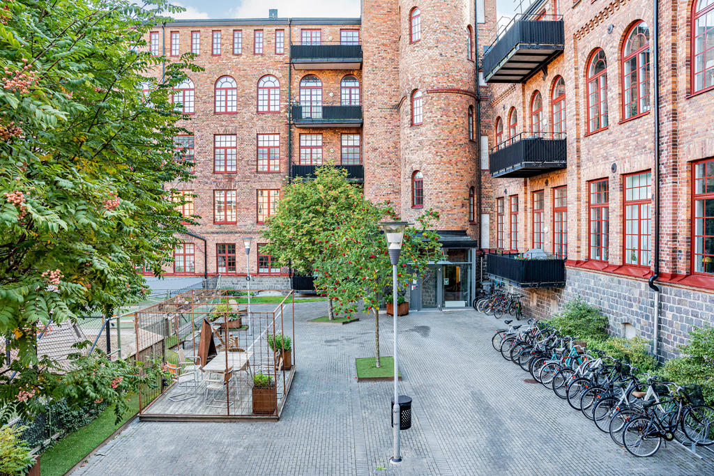 Innergård mot trapphuset