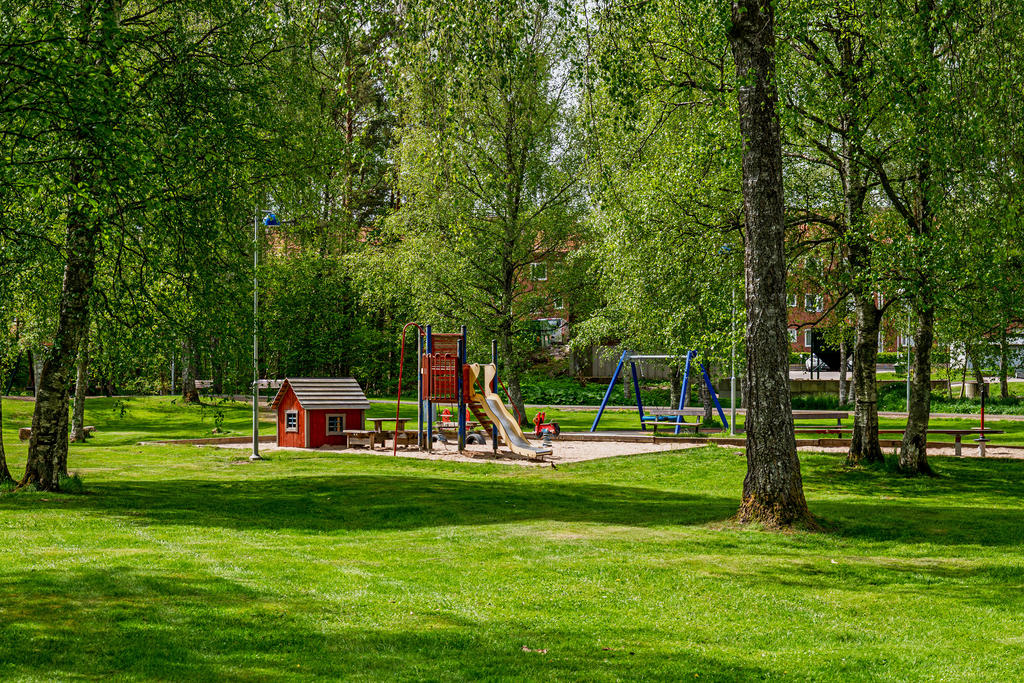 Lekplats i närhet till huset