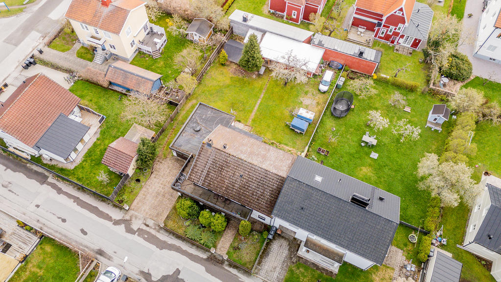 Flygbild hus/tomt