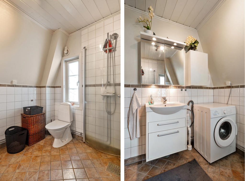 Duschrummet på övervåningen