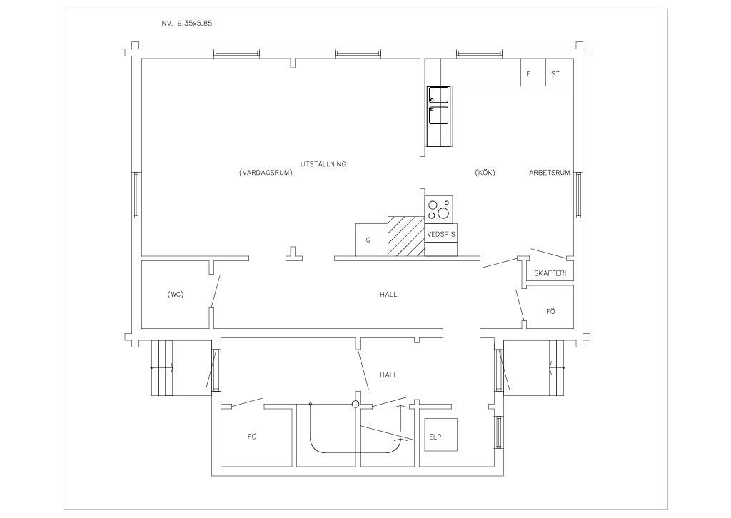 Forsaströms Gård Arbetarbostaden Bottenplan
