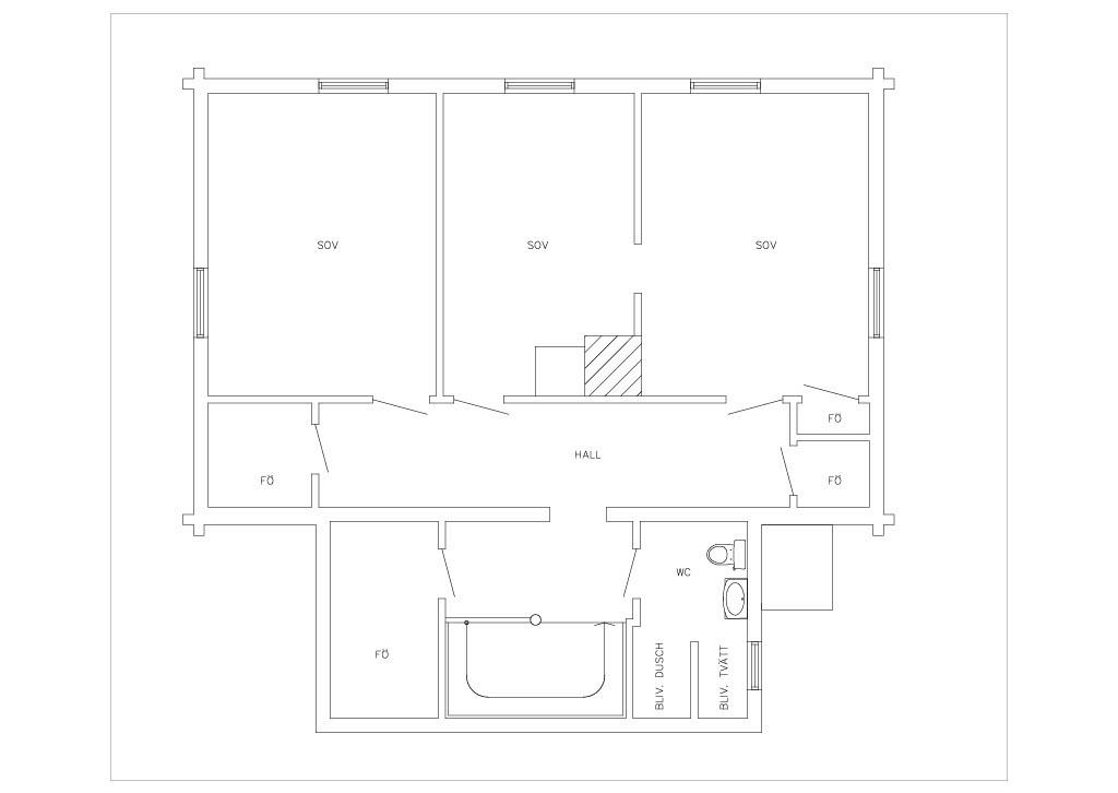 Forsaströms Gård Arbetarbostaden Övre plan