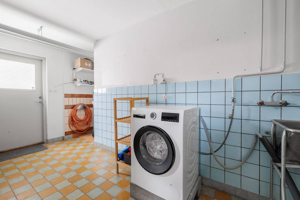 Tvättstuga med groventré