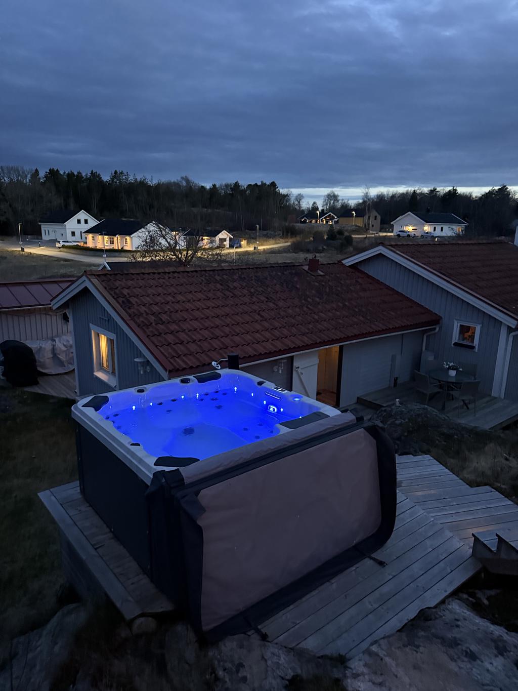 Underbart kvällsbad!