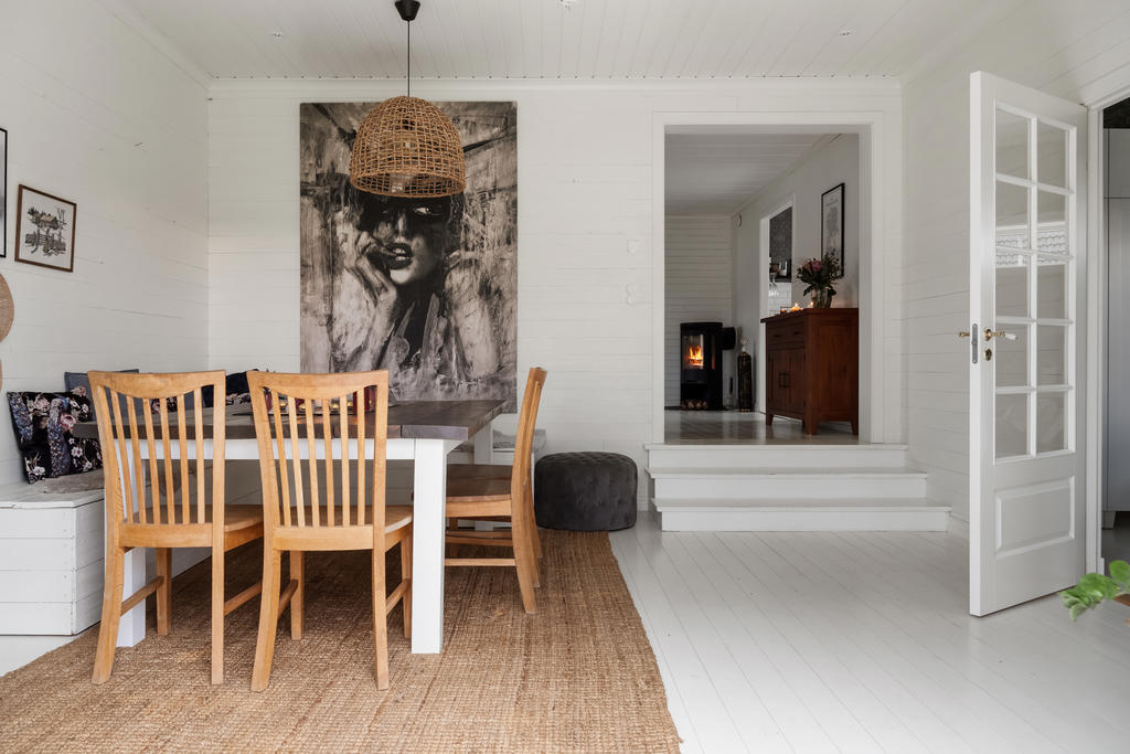 Allrum som idag används som matsal i tillbyggnaden