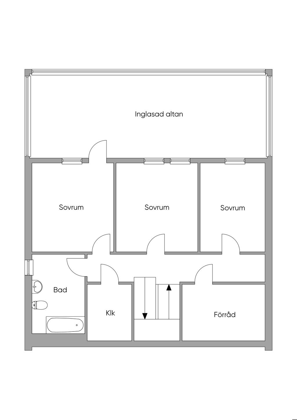 Planlösning bottenplan