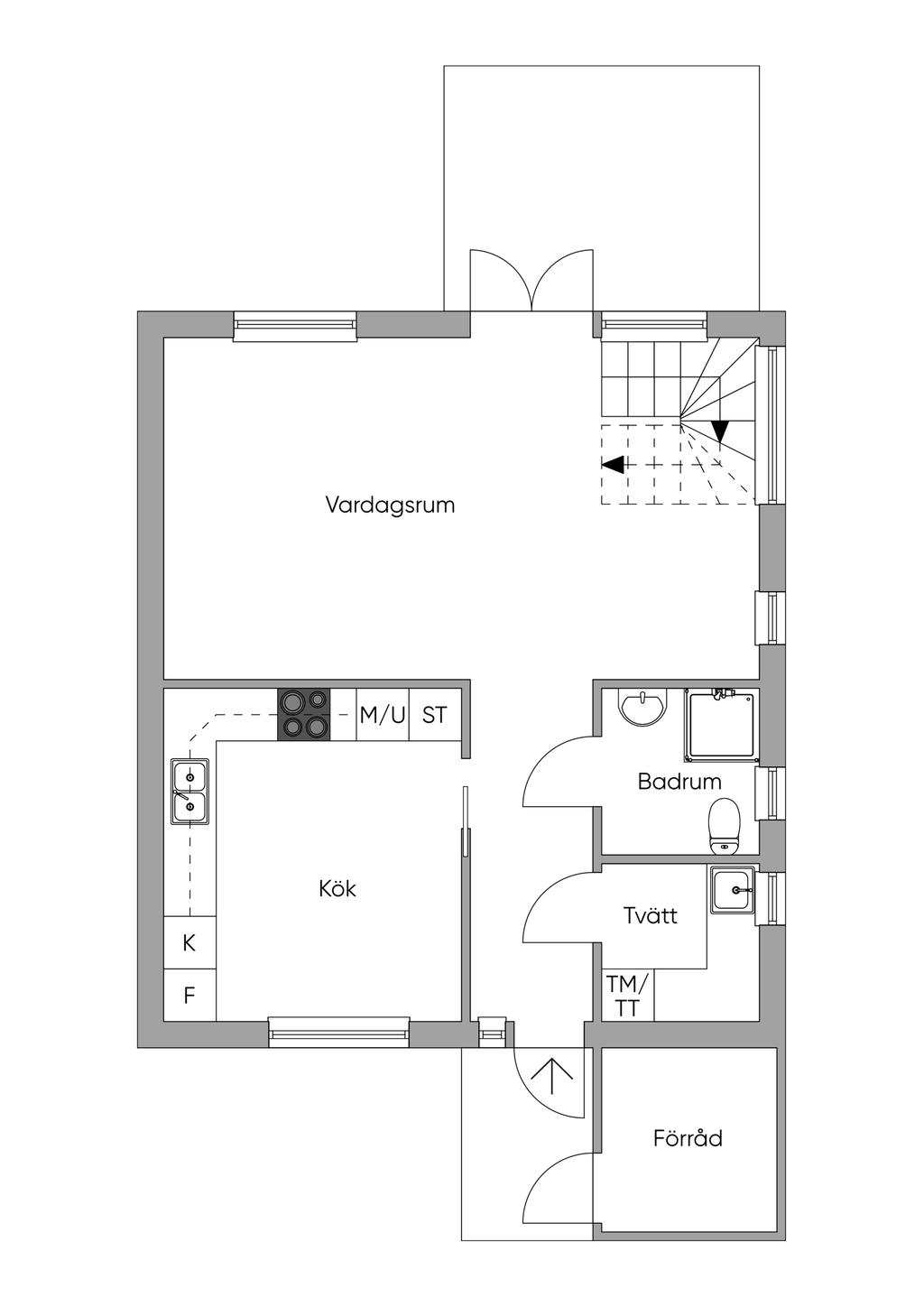 Planlösning entréplan