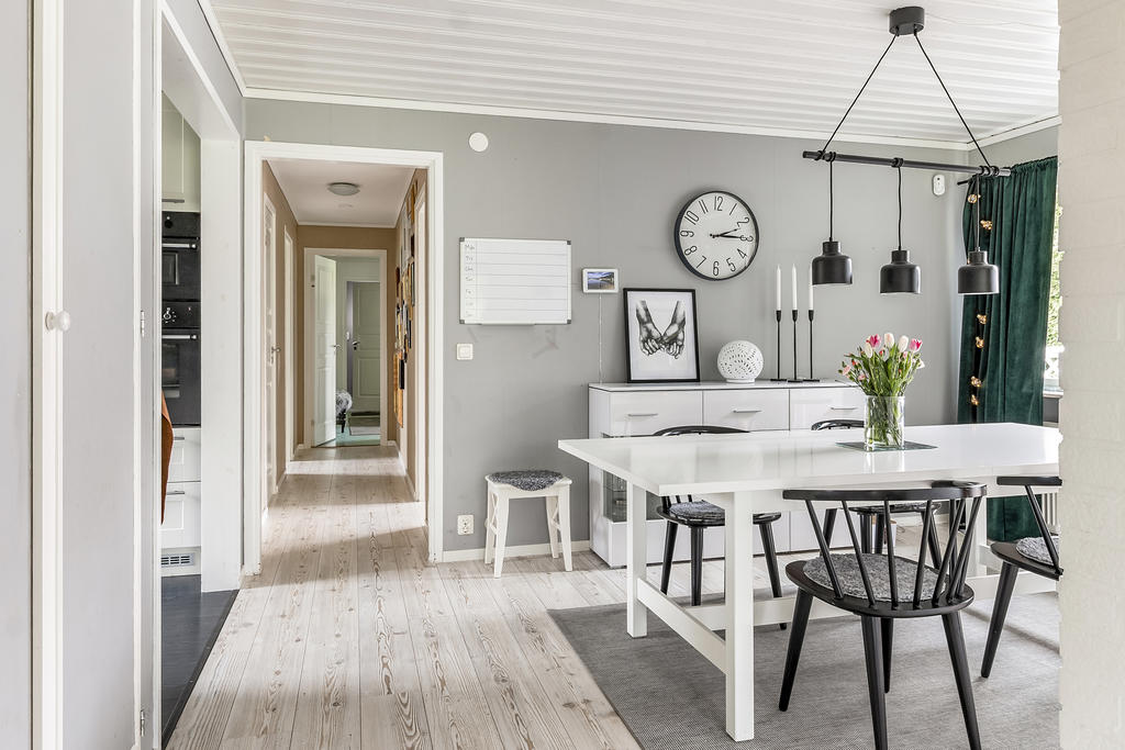Matplats i anslutning till köket