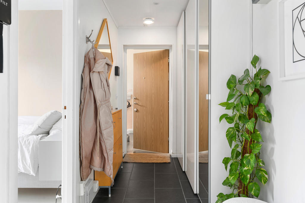 Hall med garderob 