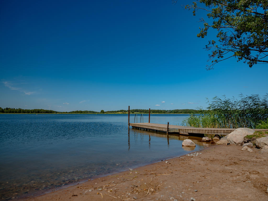 Gustavs udde - Strand och brygga