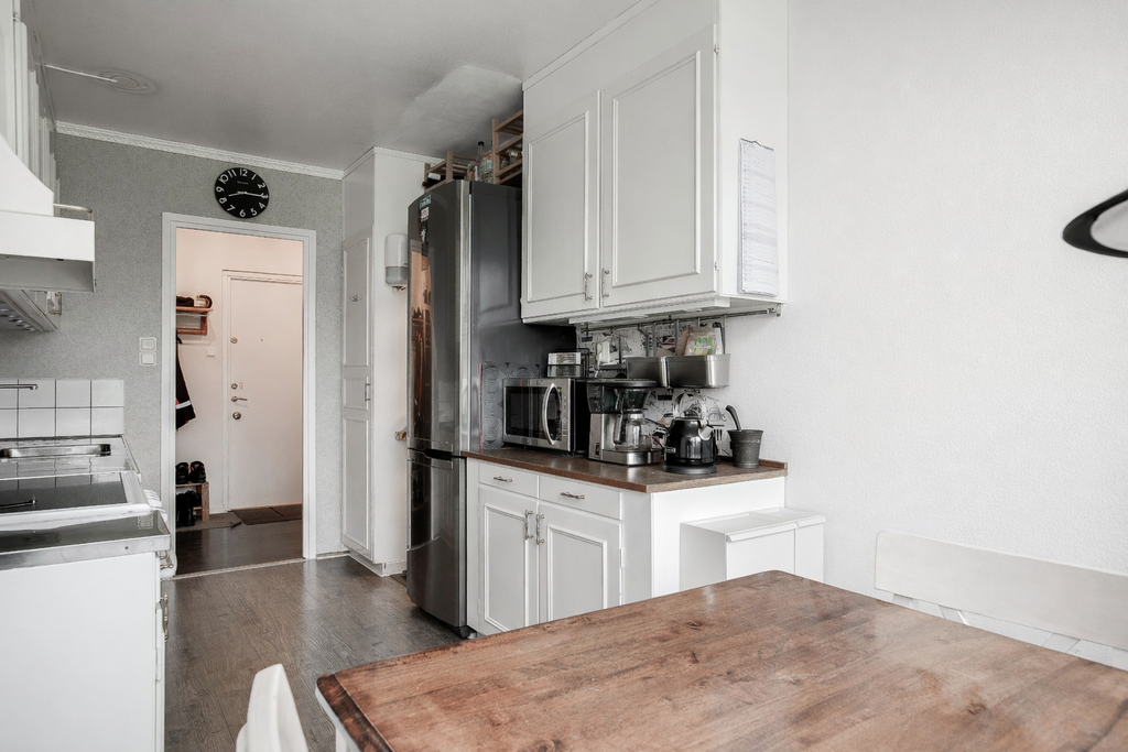 Bra arbetskök (digital målning av köksväggar)