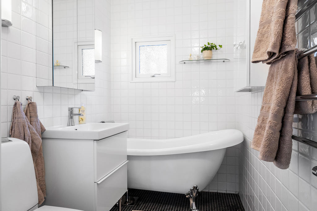 Badrummet är super trevligt och renoverades 2008