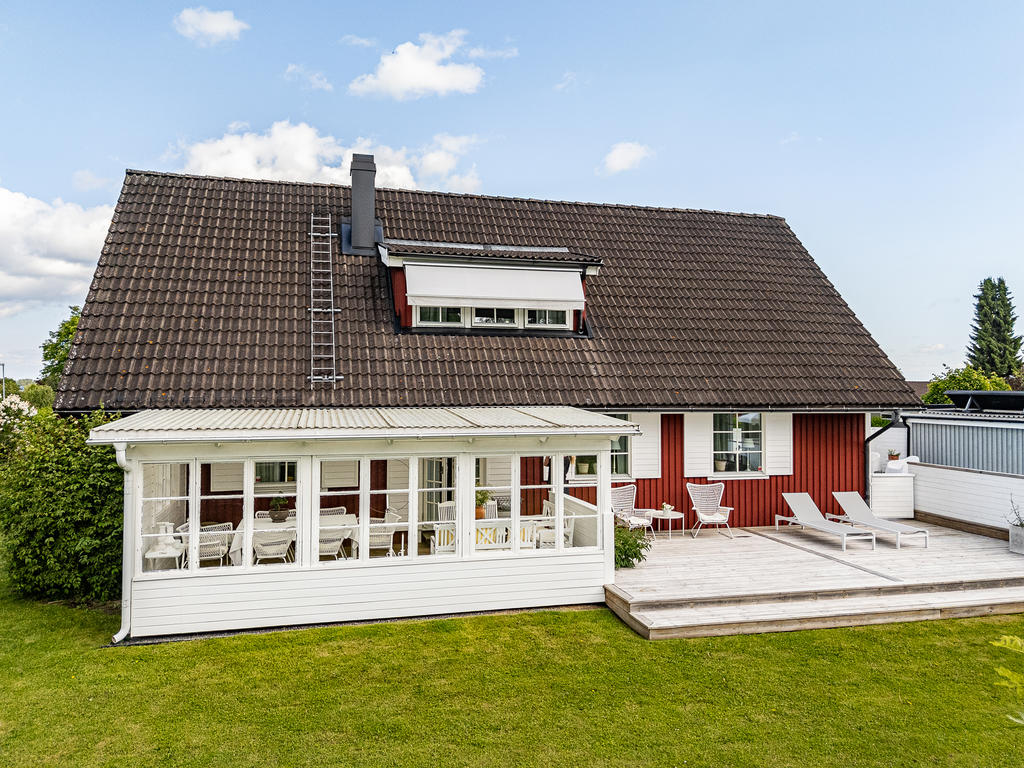 Stort inglasat uterum