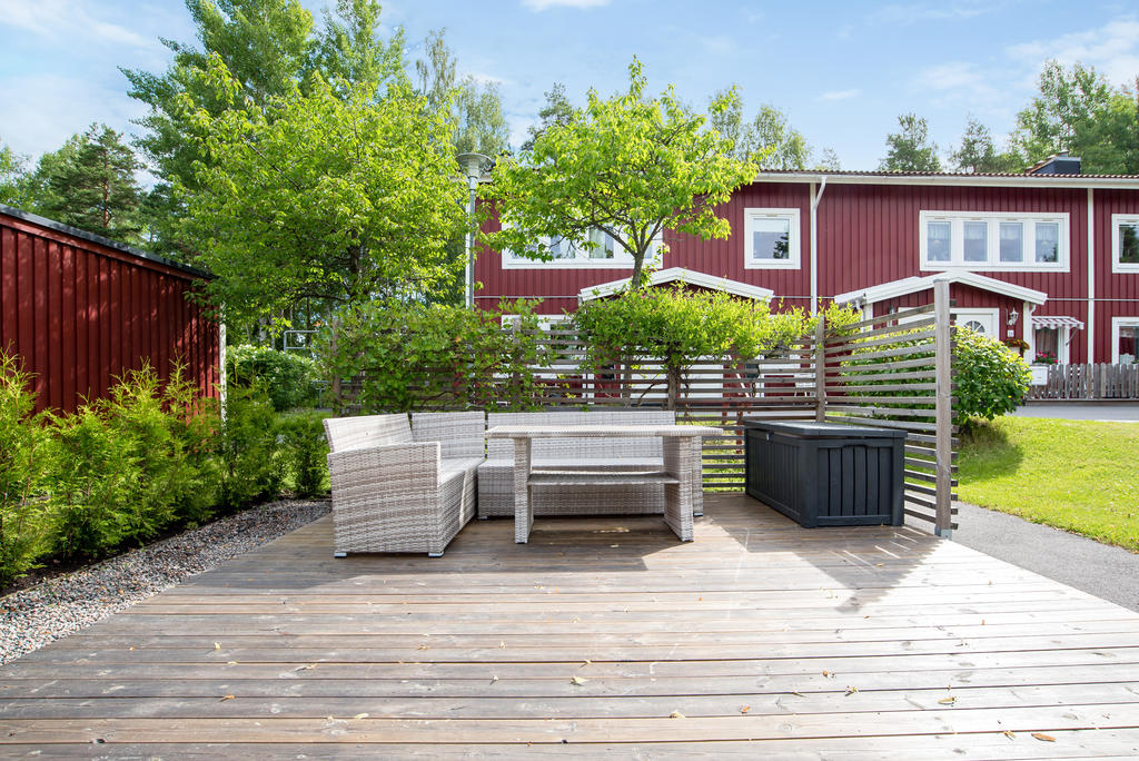 Gemensam uteplats i föreningen - Sommarbild