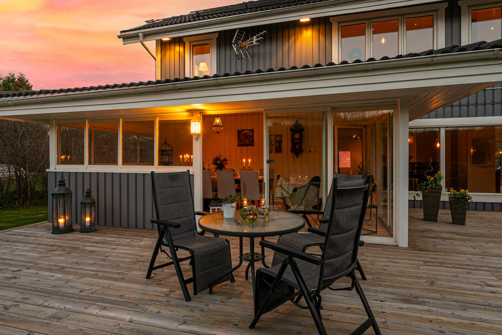 Uteplats kvällspasset