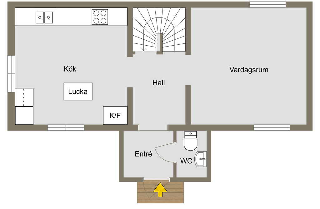Planlösning entréplan
