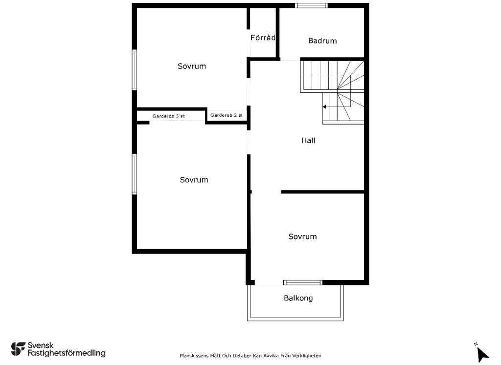 Planlösning övre plan