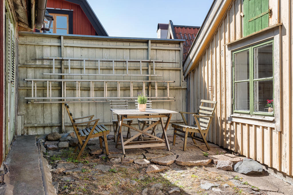 Uteplats i skyddat läge