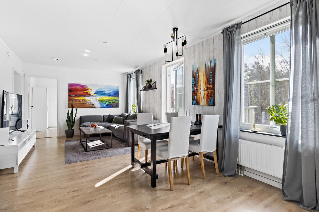Matplats mot vardagsrum