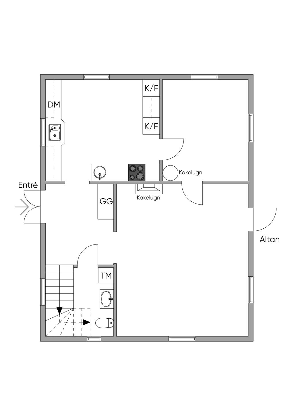 Planlösning entréplan