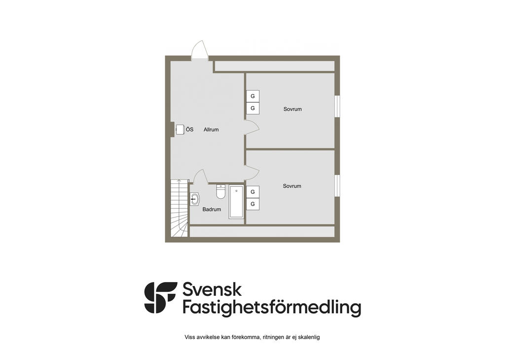 Planritning övervåning 2D
