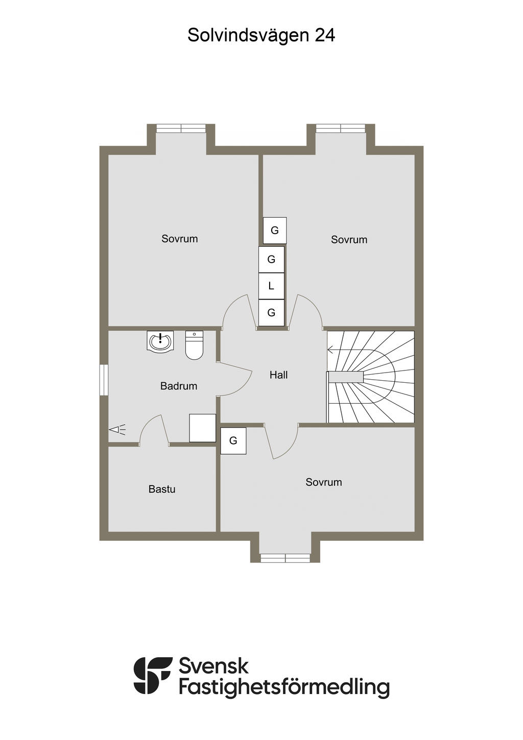Planlösning övre plan
