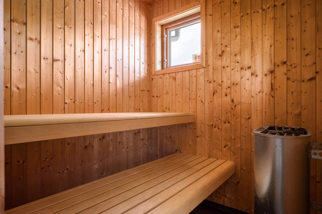 Bastu med två sittlavar