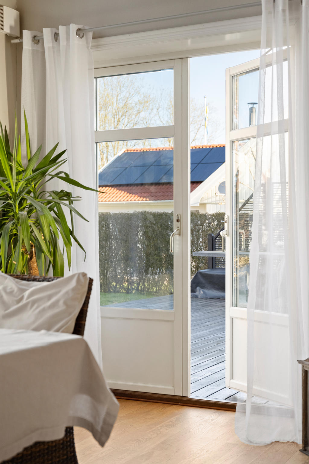 Utgång tillträdgård.