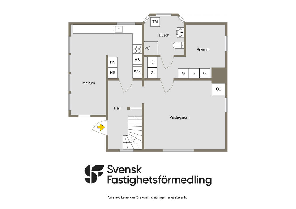 Entréplan, planlösning 2D