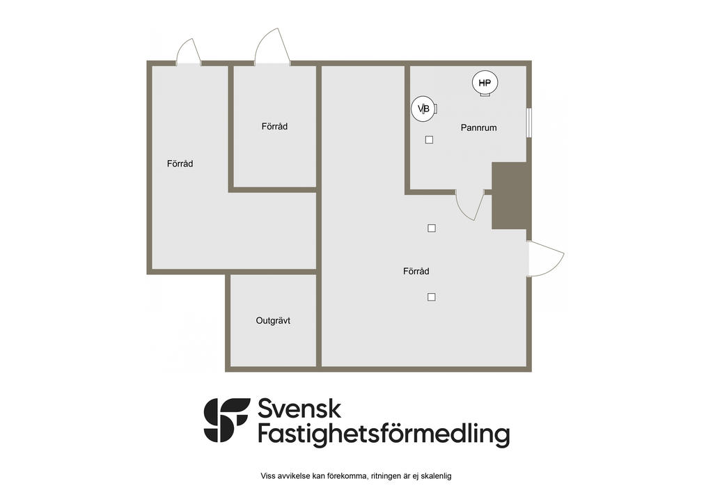 Källare, planlösning 2D