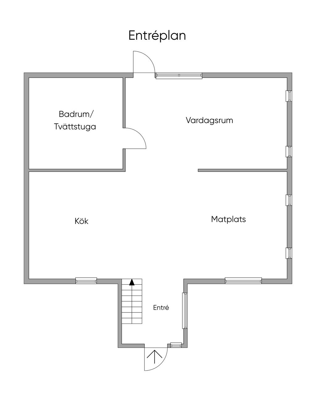 Planlösning entréplan
