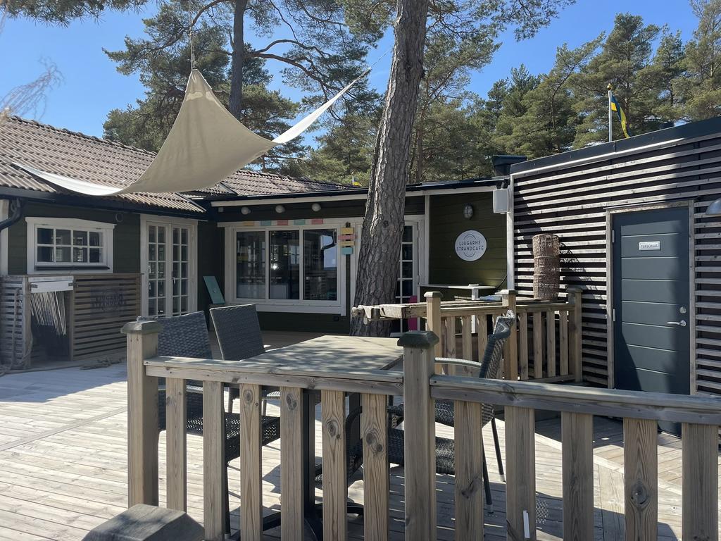 Kort promenad till Ljugarns Strandcafé