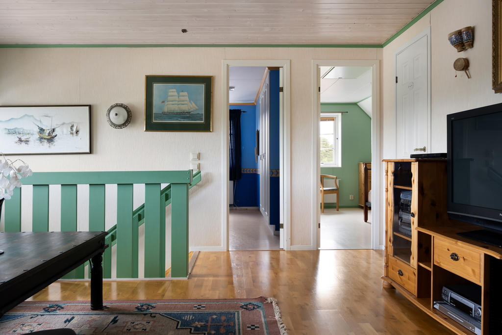 Andra våning erbjuder ett allrum