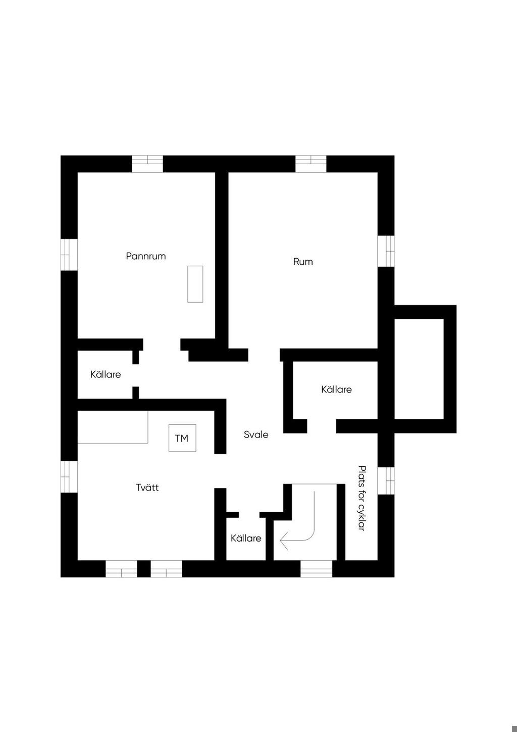 Planlösning källarplan