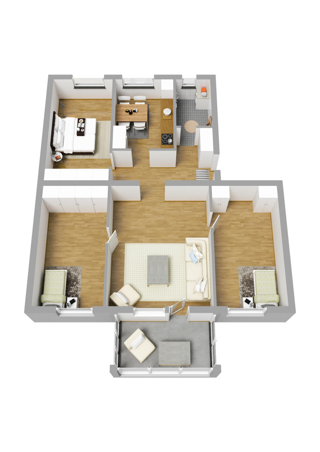 Planlösning 3D