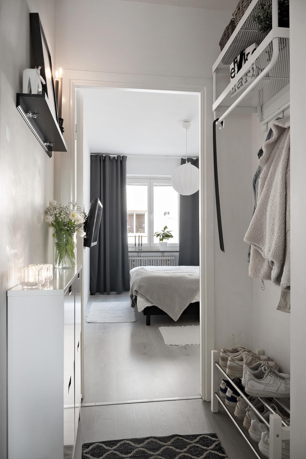 Bra plats för avhängning i hallen.