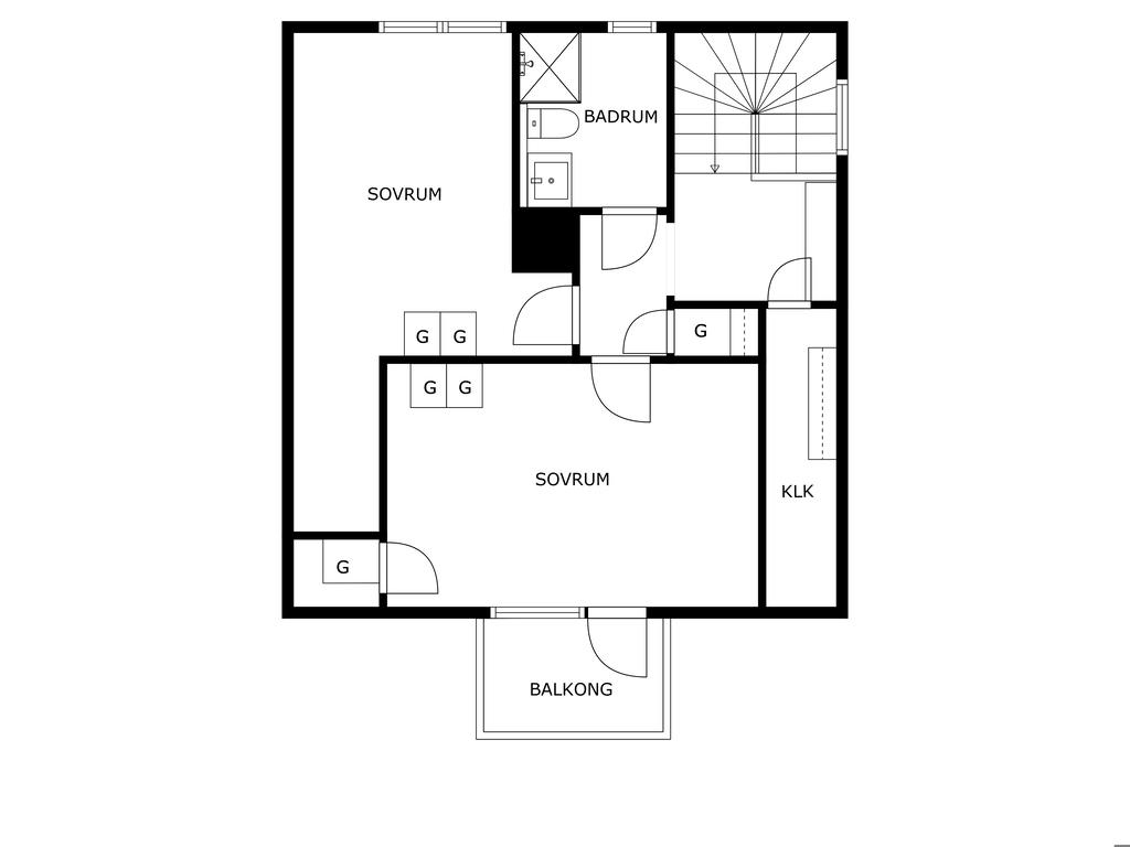 Planritning ovanplan