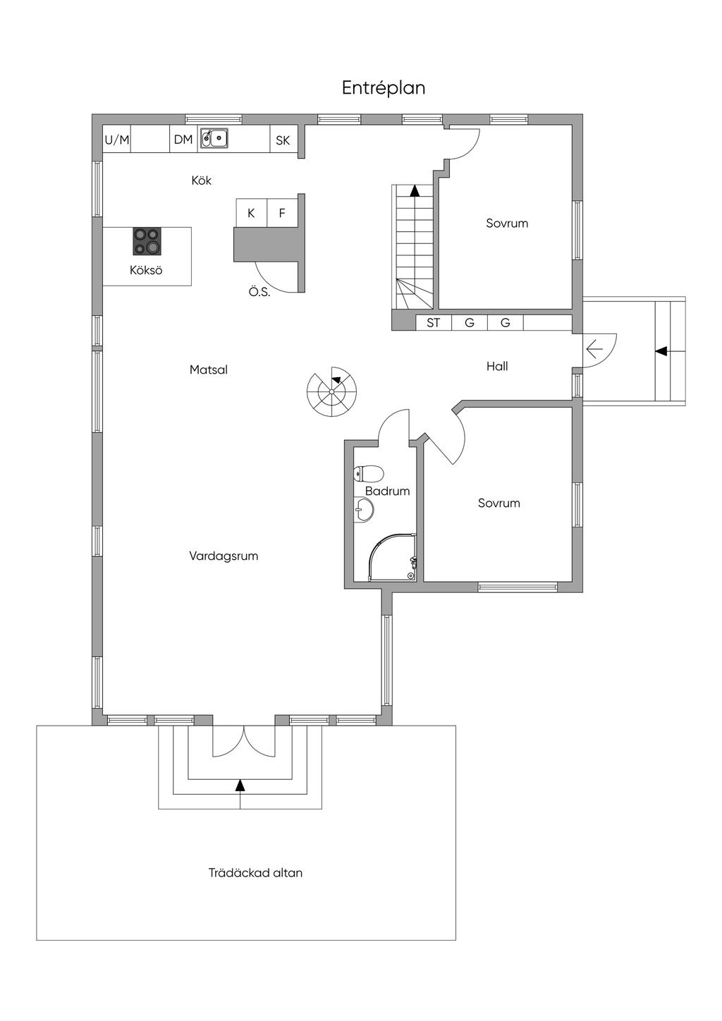 Planskiss Entréplan 2D