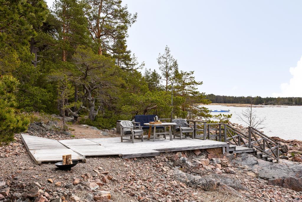 Uteplats vid vattnet 