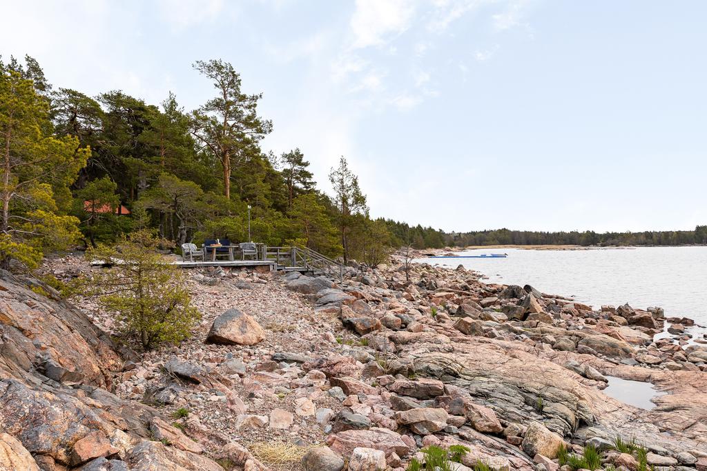 Uteplats vid vattnet 