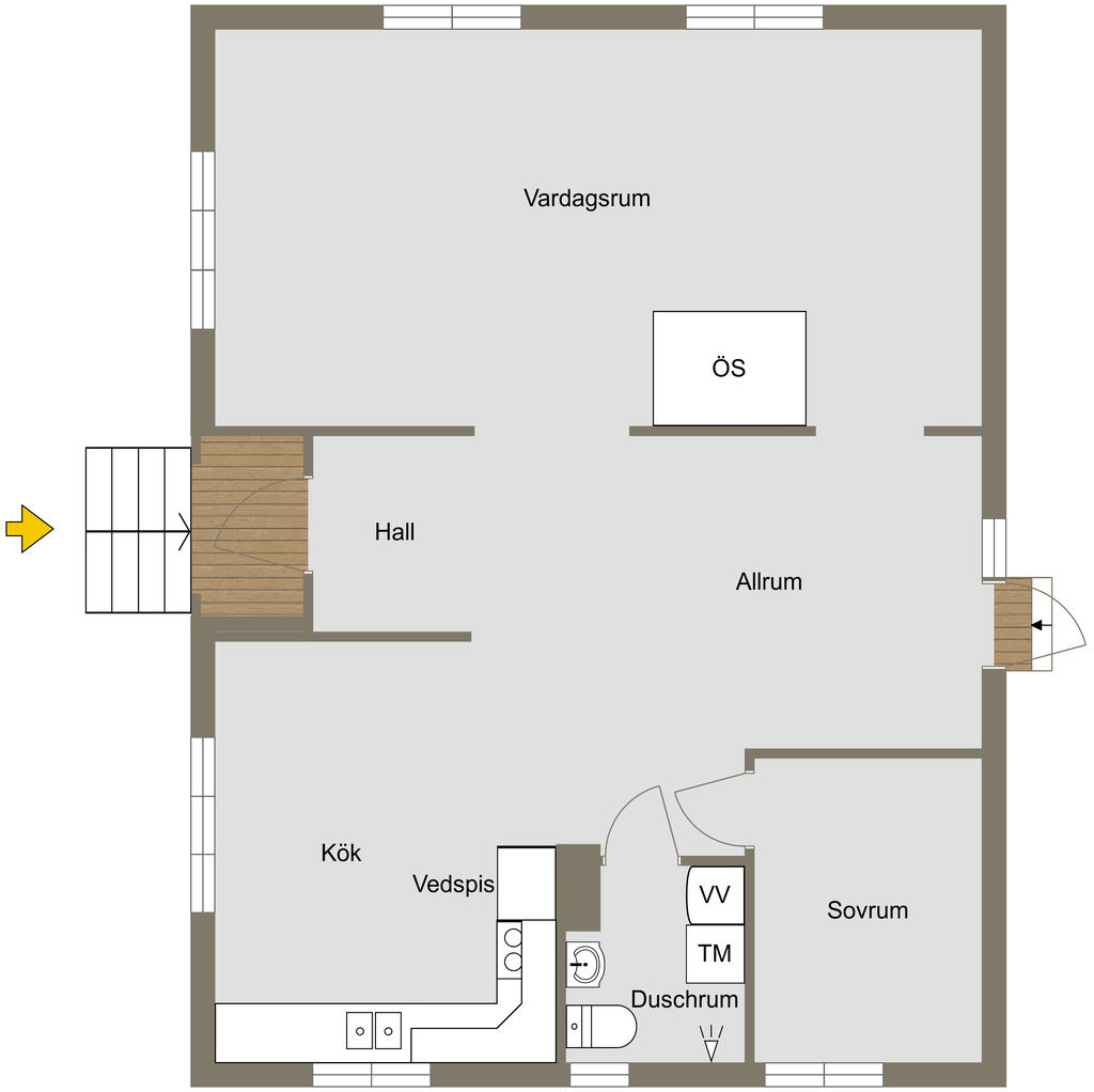 Planlösning bostadshus