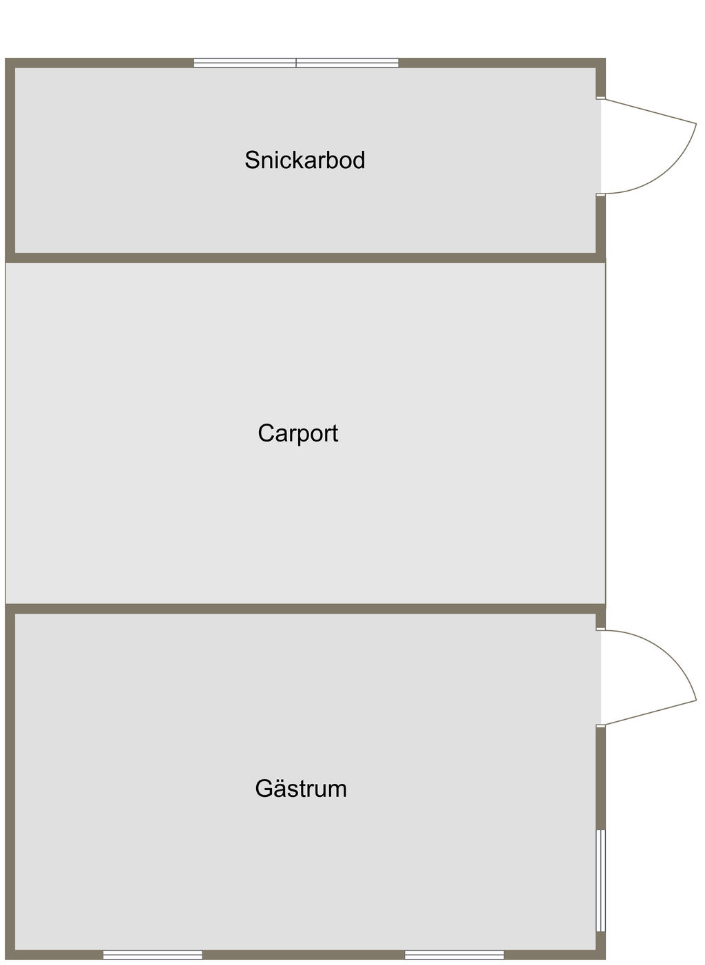 Planlösning gårdshus