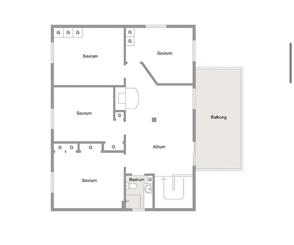 Planlösning övre plan